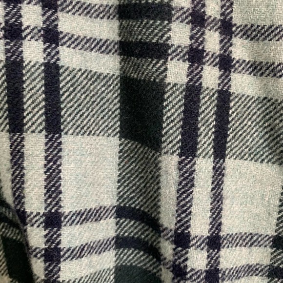 Christopher & Banks Jacket Long Sleeve Wool Blend Button-front Plaid Gre… - Picture 9 of 15